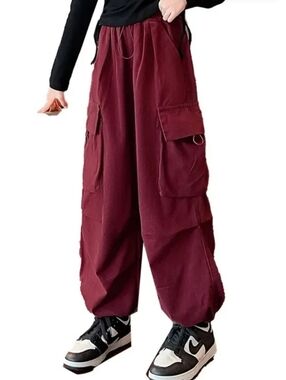 Mercy Wide Leg Velvet Joggers. Pants Size L.
